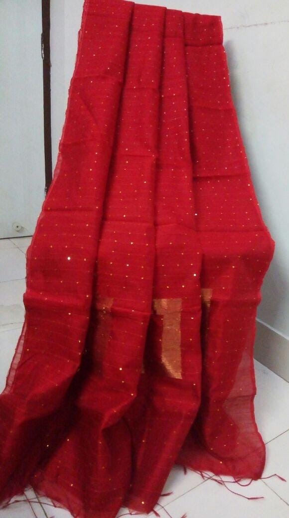 Sequence Box Handloom Saree