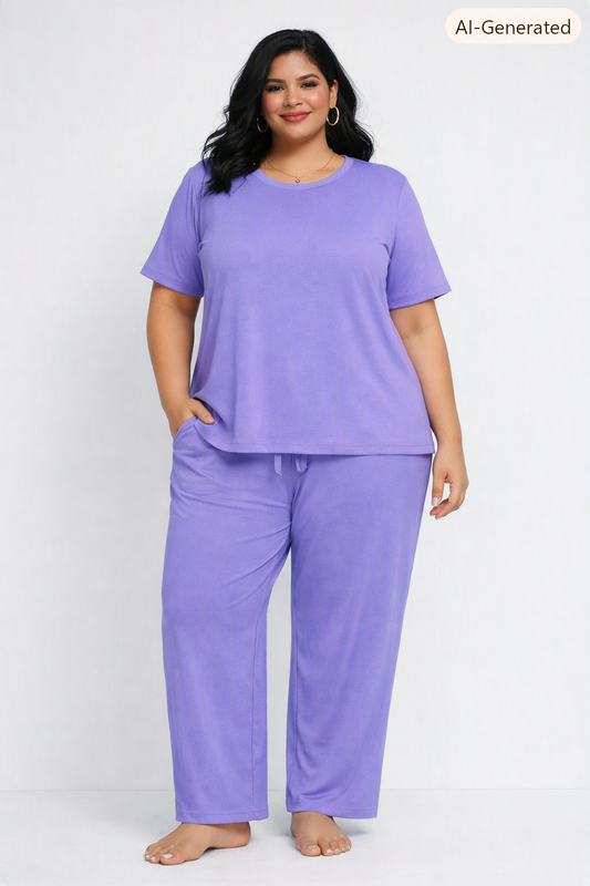 Solid Lavender co-ord set