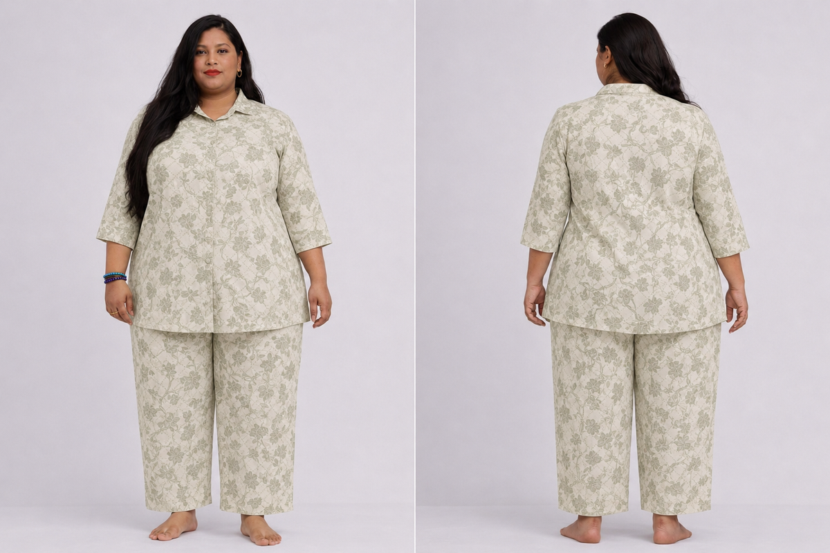 Floral beige co-ord set