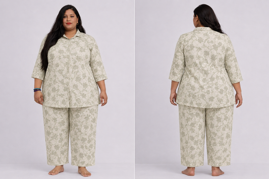 Floral beige co-ord set