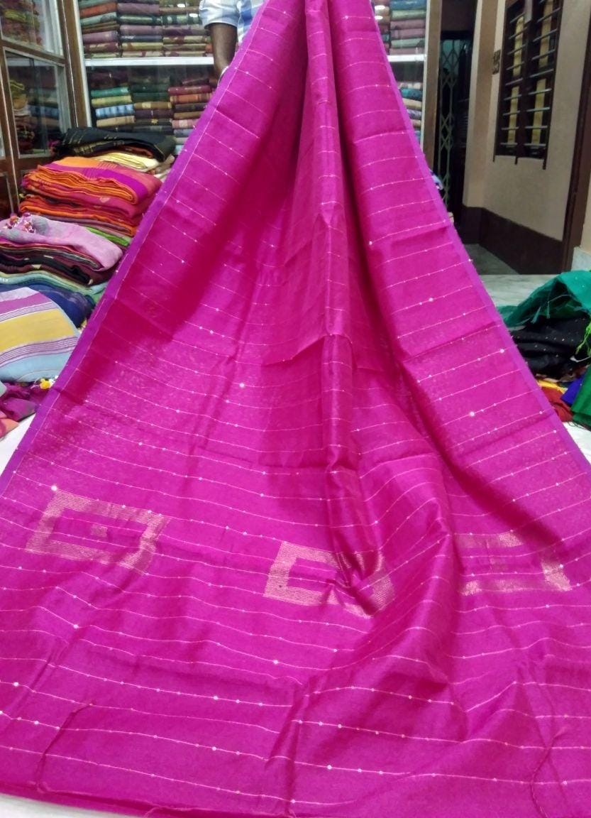 Sequence Box Handloom Saree