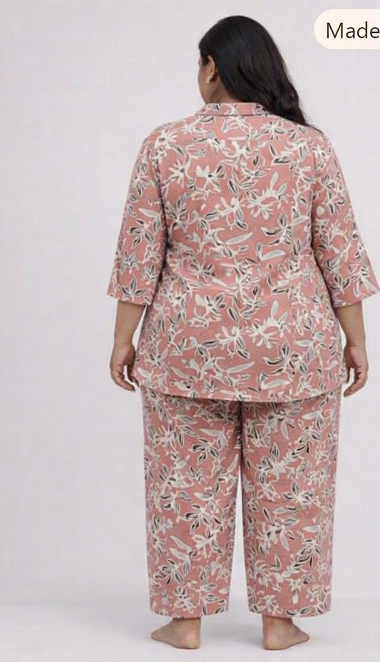 Floral peach co-ord set