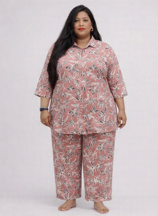 Floral peach co-ord set